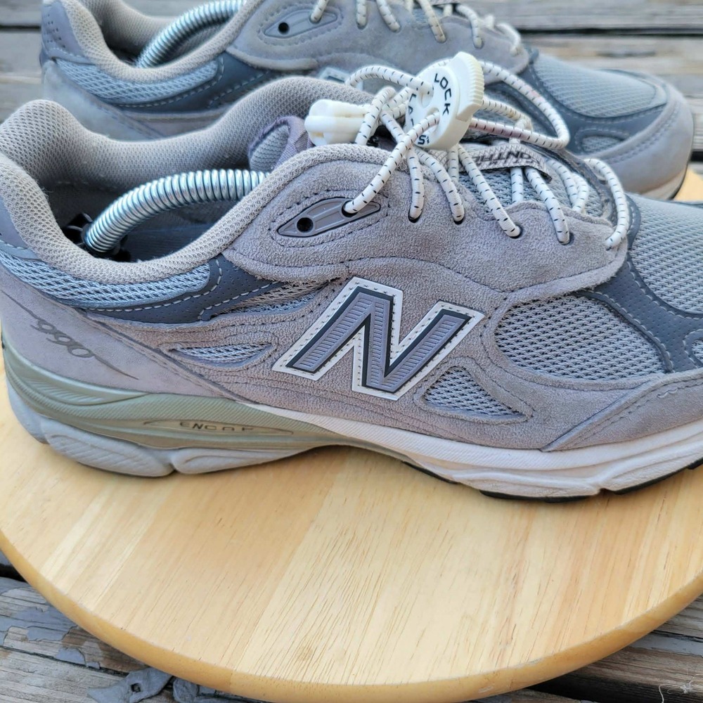 New Balance 990v3 Womens 8 D Castlerock Gray USA W990GL3 Heritage Suede Sneakers